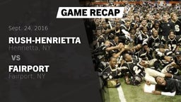 Recap: Rush-Henrietta  vs. Fairport  2016