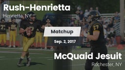 Matchup: Rush-Henrietta High vs. McQuaid Jesuit  2017