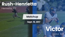 Matchup: Rush-Henrietta High vs. Victor  2017