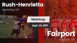 Matchup: Rush-Henrietta High vs. Fairport  2017