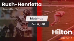 Matchup: Rush-Henrietta High vs. Hilton  2017