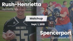 Matchup: Rush-Henrietta High vs. Spencerport  2018