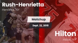 Matchup: Rush-Henrietta High vs. Hilton  2018