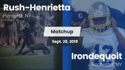 Matchup: Rush-Henrietta High vs. Irondequoit  2018