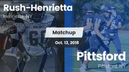 Matchup: Rush-Henrietta High vs. Pittsford 2018