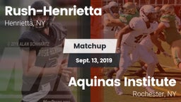 Matchup: Rush-Henrietta High vs. Aquinas Institute  2019