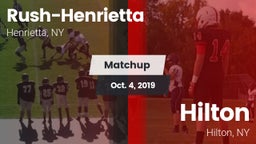 Matchup: Rush-Henrietta High vs. Hilton  2019