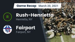 Recap: Rush-Henrietta  vs. Fairport  2021