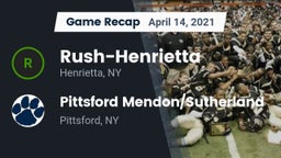 Recap: Rush-Henrietta  vs. Pittsford Mendon/Sutherland 2021