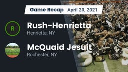Recap: Rush-Henrietta  vs. McQuaid Jesuit  2021