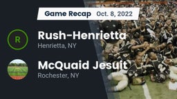 Recap: Rush-Henrietta  vs. McQuaid Jesuit  2022