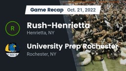 Recap: Rush-Henrietta  vs. University Prep Rochester 2022