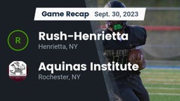 Recap: Rush-Henrietta  vs. Aquinas Institute  2023