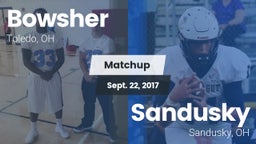 Matchup: Bowsher  vs. Sandusky  2017