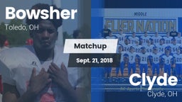 Matchup: Bowsher  vs. Clyde  2018