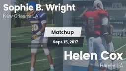 Matchup: Sophie B. Wright vs. Helen Cox  2017