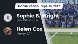 Recap: Sophie B. Wright  vs. Helen Cox  2017