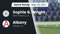 Recap: Sophie B. Wright  vs. Albany  2017
