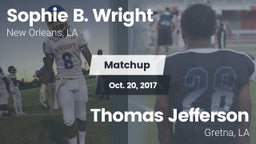 Matchup: Sophie B. Wright vs. Thomas Jefferson  2017