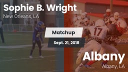 Matchup: Sophie B. Wright vs. Albany  2018
