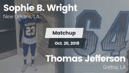 Matchup: Sophie B. Wright vs. Thomas Jefferson  2018