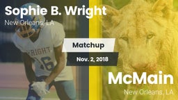 Matchup: Sophie B. Wright vs. McMain  2018