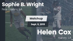 Matchup: Sophie B. Wright vs. Helen Cox  2019