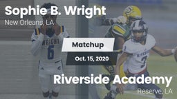Matchup: Sophie B. Wright vs. Riverside Academy 2020