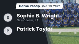 Recap: Sophie B. Wright  vs. Patrick Taylor 2022