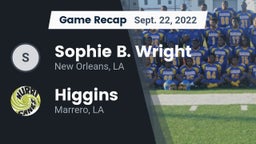Recap: Sophie B. Wright  vs. Higgins  2022