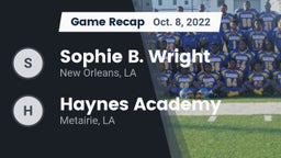 Recap: Sophie B. Wright  vs. Haynes Academy  2022