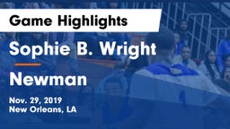 Sophie B. Wright  vs Newman  Game Highlights - Nov. 29, 2019