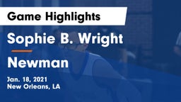 Sophie B. Wright  vs Newman  Game Highlights - Jan. 18, 2021