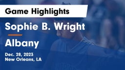 Sophie B. Wright  vs Albany  Game Highlights - Dec. 28, 2023