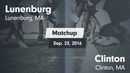 Matchup: Lunenburg High vs. Clinton  2016