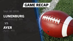 Recap: Lunenburg  vs. Ayer  2016