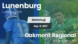 Matchup: Lunenburg High vs. Oakmont Regional  2017