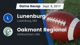 Recap: Lunenburg  vs. Oakmont Regional  2017