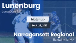 Matchup: Lunenburg High vs. Narragansett Regional  2017