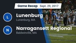 Recap: Lunenburg  vs. Narragansett Regional  2017