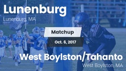 Matchup: Lunenburg High vs. West Boylston/Tahanto  2017