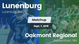 Matchup: Lunenburg High vs. Oakmont Regional  2018