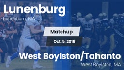 Matchup: Lunenburg High vs. West Boylston/Tahanto  2018