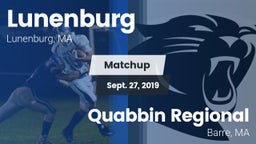 Matchup: Lunenburg High vs. Quabbin Regional  2019