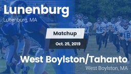 Matchup: Lunenburg High vs. West Boylston/Tahanto  2019