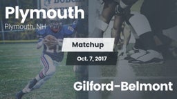 Matchup: Plymouth vs. Gilford-Belmont 2017