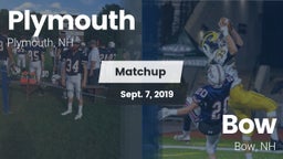 Matchup: Plymouth vs. Bow  2019