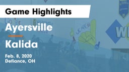 Ayersville  vs Kalida  Game Highlights - Feb. 8, 2020