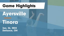 Ayersville  vs Tinora  Game Highlights - Jan. 26, 2024