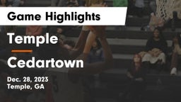 Temple  vs Cedartown  Game Highlights - Dec. 28, 2023